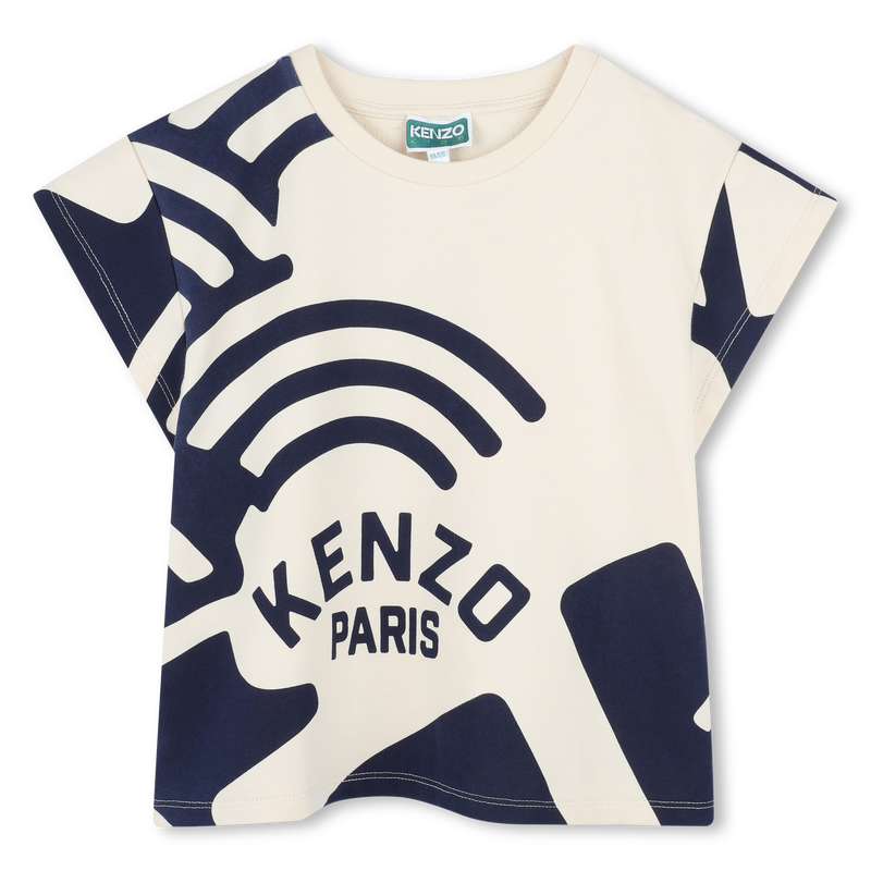 Printed fleece T-shirt KENZO KIDS 
                        GIRL
