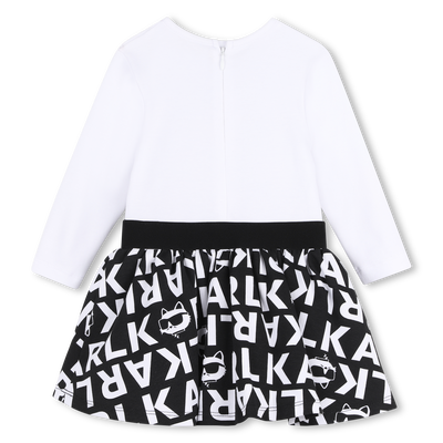 Long Sleeve Dress KARL LAGERFELD KIDS GIRL