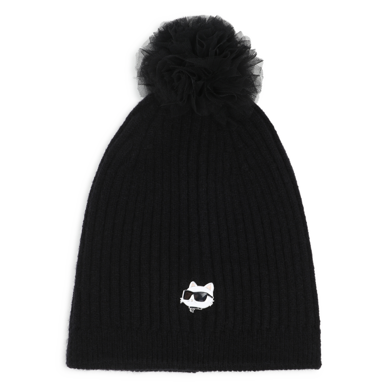Knitted beanie KARL LAGERFELD KIDS 
                        GIRL