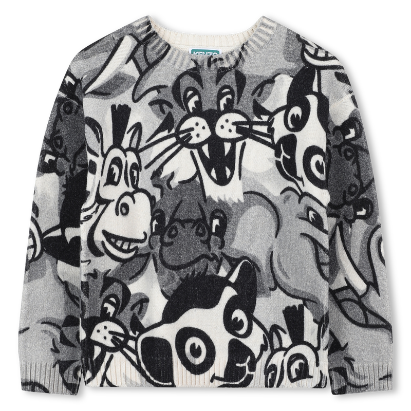 Knit sweater with round neck KENZO KIDS 
                        UNISEX