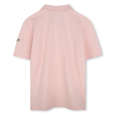 Polo with patch and embroidery KENZO KIDS UNISEX