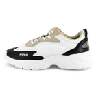 Bi-material lace-up trainers HUGO 
                    BOY