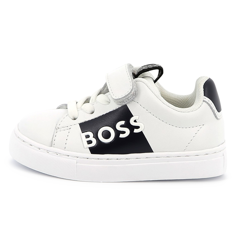 Lace-up leather trainers BOSS 
                        BOY