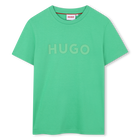 Short-sleeved cotton T-shirt, ISLAND GREEN, hi-res