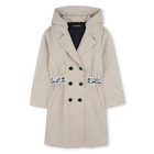 Lined trench coat KARL LAGERFELD KIDS 
                    GIRL