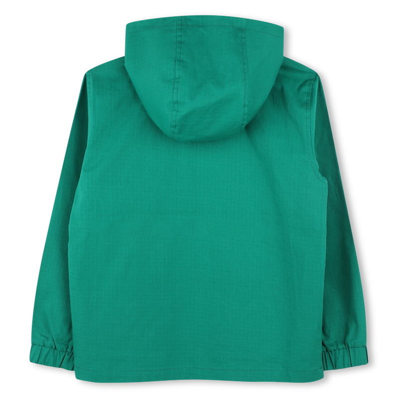 Hooded cotton windbreaker KENZO KIDS 
                        BOY
