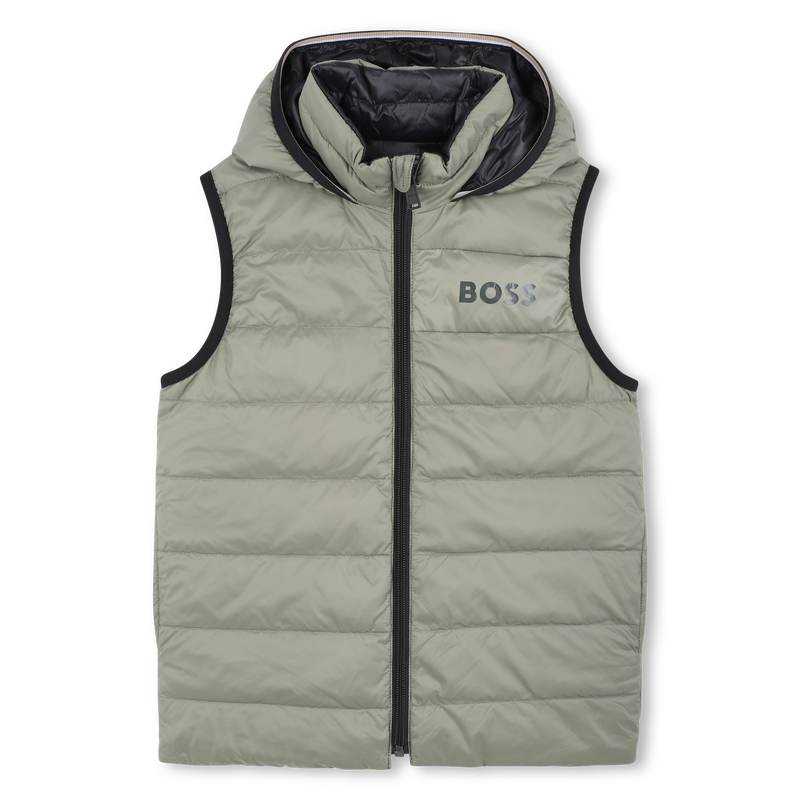 Flann-effect hooded puffer jacket BOSS 
                        BOY