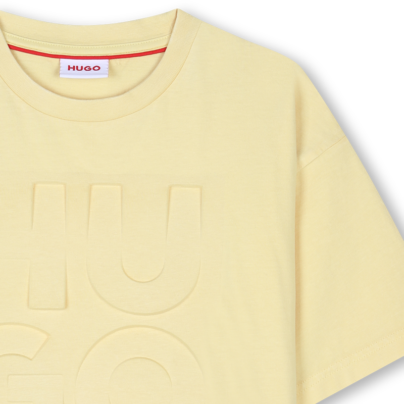 Faded cotton T-shirt HUGO 
                        BOY