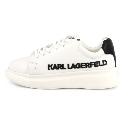 Lace-up leather trainers KARL LAGERFELD KIDS UNISEX