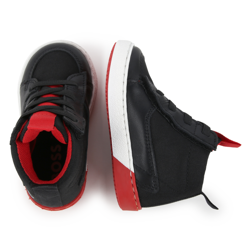 Velcro Lace-Up Sneakers BOSS 
                        BOY