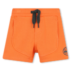 Fleece shorts with panels, NECTARINE, hi-res