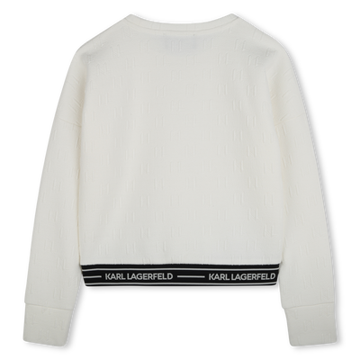 Long-sleeved sweatshirt KARL LAGERFELD KIDS GIRL