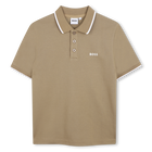 Short sleeve polo, DARK STONE, hi-res
