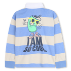 Striped long-sleeved polo shirt BILLIEBLUSH 
                    BOY