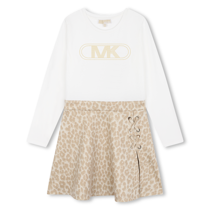 Studded long-sleeved dress MICHAEL KORS 
                        GIRL