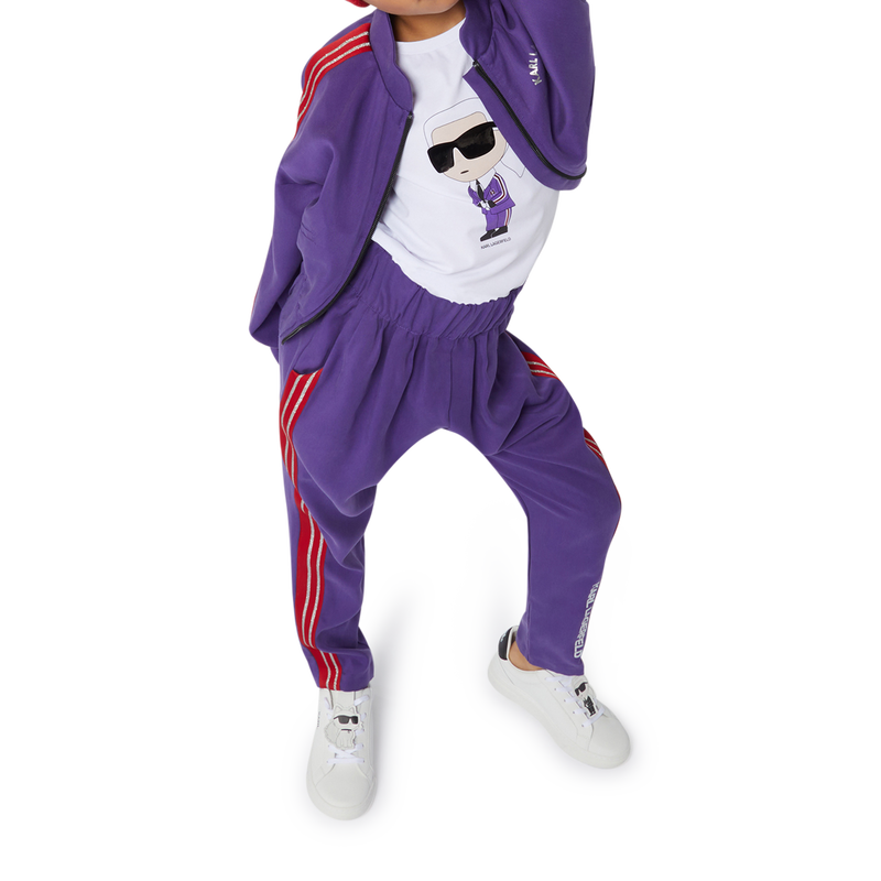 Leather lace-up trainers KARL LAGERFELD KIDS 
                        BOY