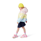 Tricolor hooded down jacket BILLIEBLUSH 
                    GIRL