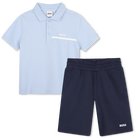 Polo and shorts set BOSS 
                    BOY