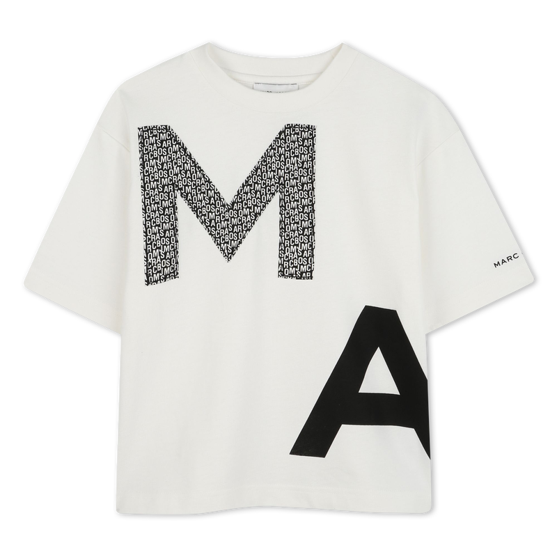 Two-tone cotton T-shirt MARC JACOBS 
                        BOY