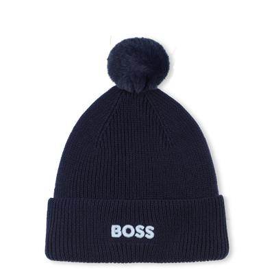 Knitted hat with pompom BOSS BOY