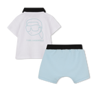 T-shirt and shorts set KARL LAGERFELD KIDS 
                    BOY