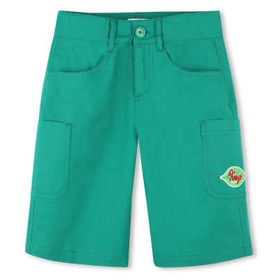 Cotton Bermuda cargo shorts KENZO KIDS BOY