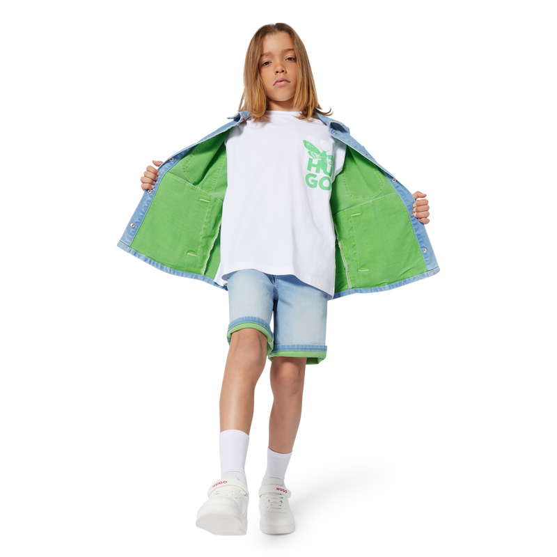 Lace-up hook-and-loop trainers HUGO 
                    BOY