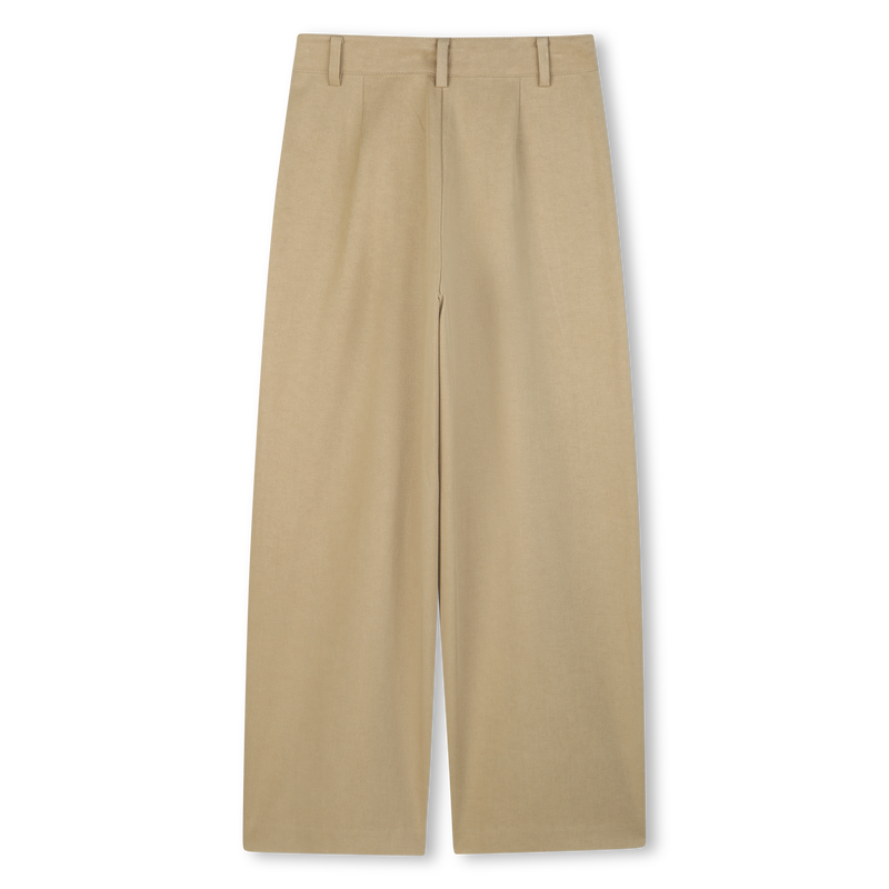 Wide leg twill trousers MICHAEL KORS 
                        GIRL