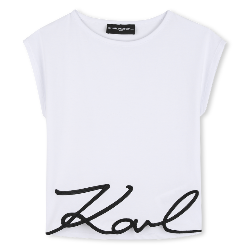 SHORT SLEEVE T-SHIRT KARL LAGERFELD KIDS 
                        GIRL
