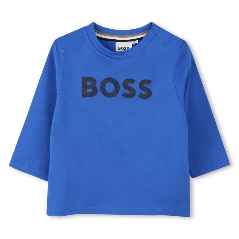 Cotton Logo T-Shirt BOSS 
                        BOY
