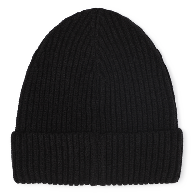 Knitted hat with badge BOSS BOY