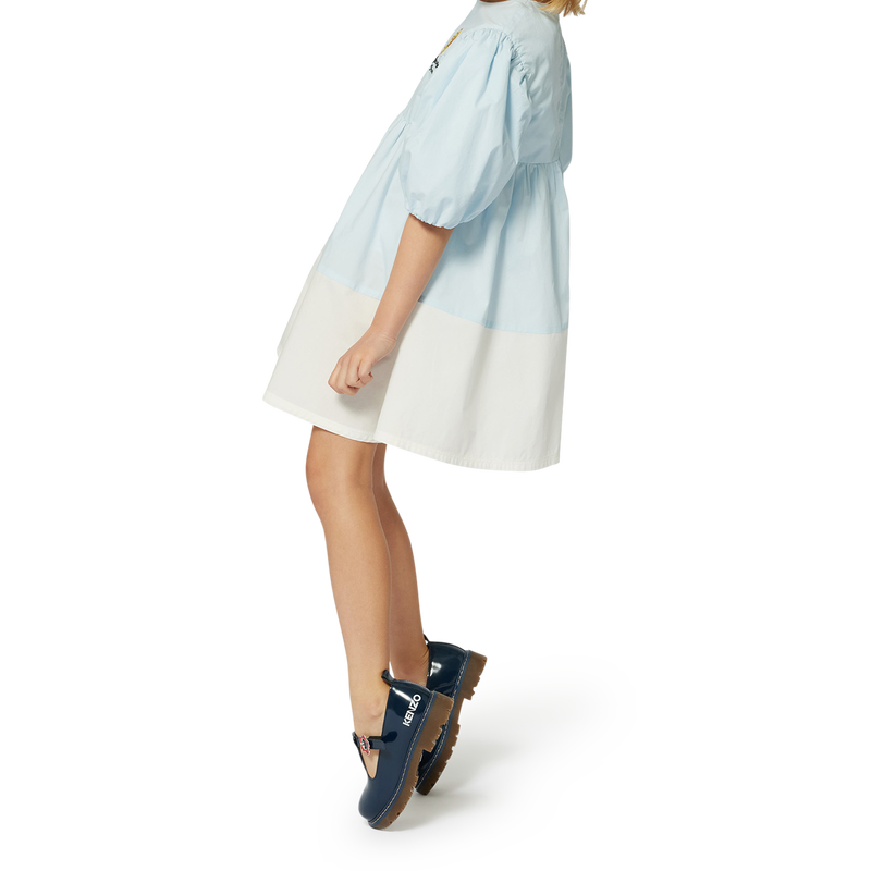 Two-colour flared dress KENZO KIDS 
                        GIRL