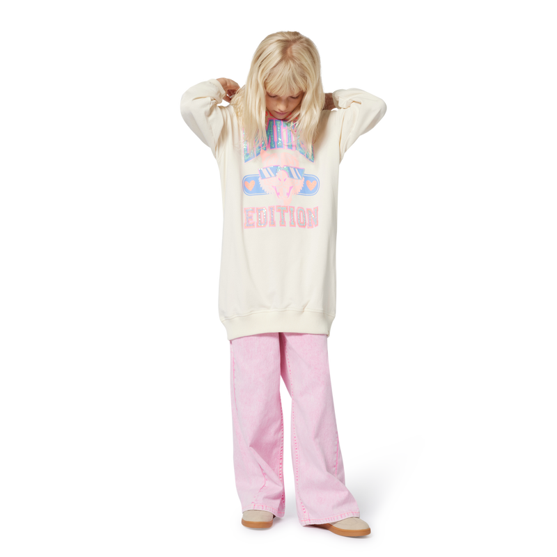 Hooded fleece dress BILLIEBLUSH 
                        GIRL
