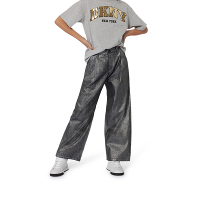 Wide-leg cotton jeans DKNY GIRL