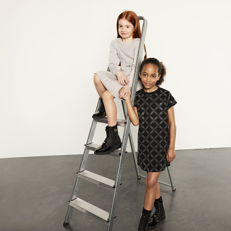 Long-sleeved knitted dress MICHAEL KORS 
                        GIRL