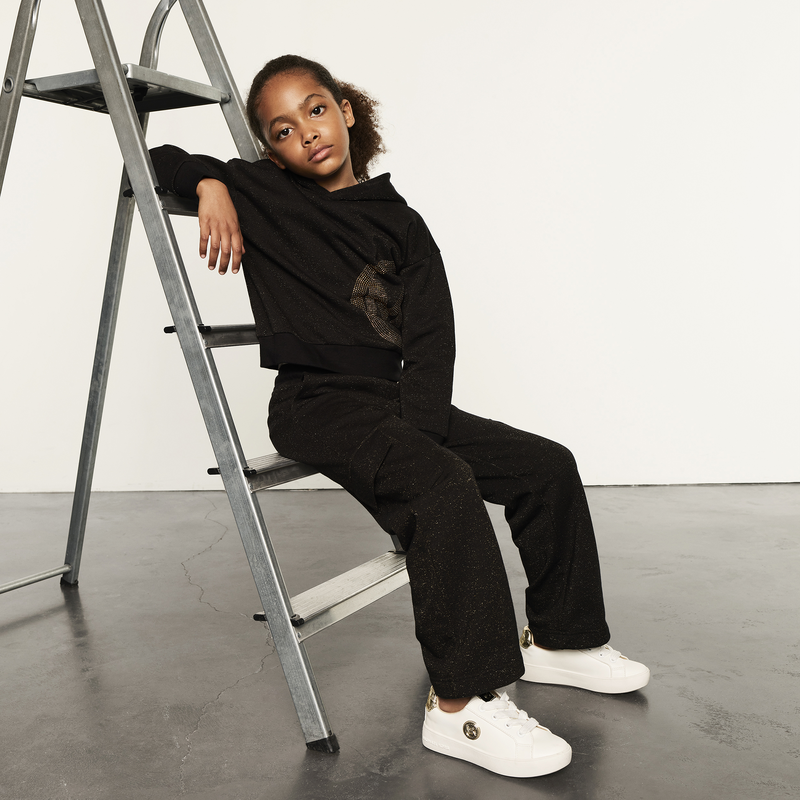 Hooded fleece sweatshirt MICHAEL KORS 
                        GIRL