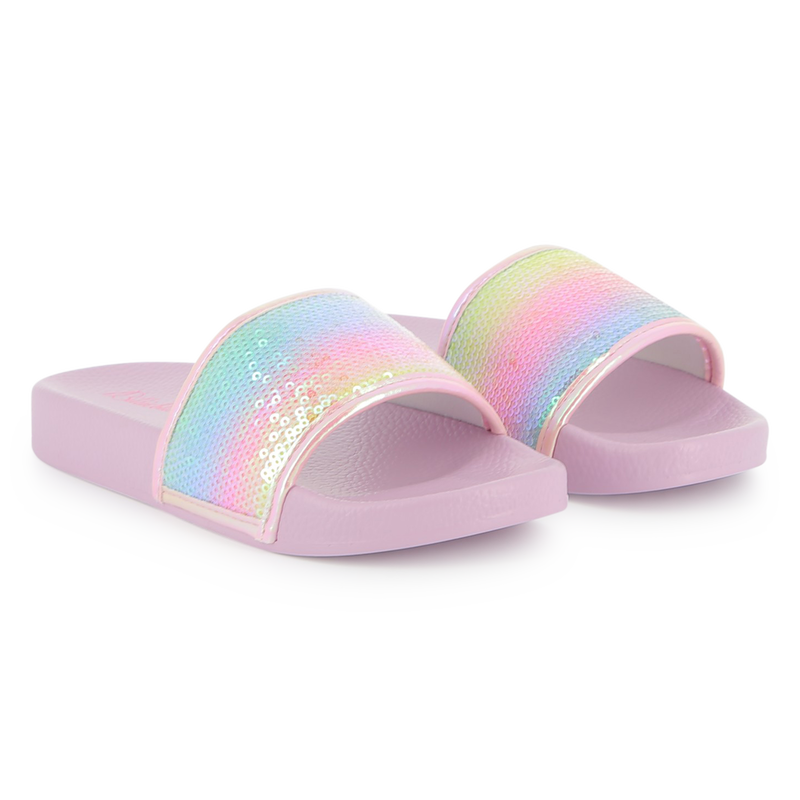 Iridescent sequin sliders BILLIEBLUSH 
                        GIRL