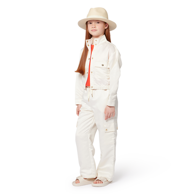 Satin multi-pocket trousers MICHAEL KORS GIRL