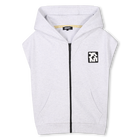 Zip-up sleeveless cardigan DKNY 
                    UNISEX