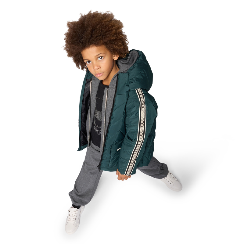 Hooded down jacket KARL LAGERFELD KIDS 
                        BOY