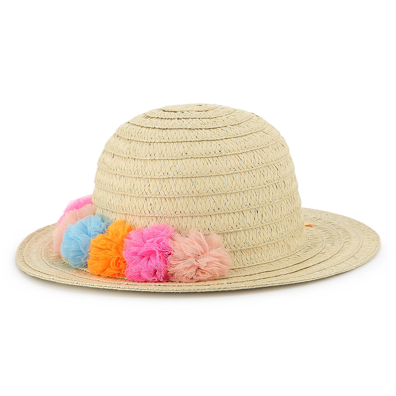 Iridescent pompom sun hat BILLIEBLUSH 
                        GIRL