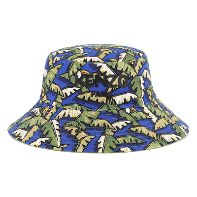 Reversible cotton bucket hat KENZO KIDS UNISEX