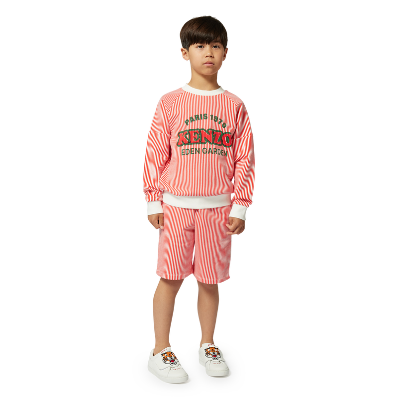 Striped cotton Bermuda shorts KENZO KIDS 
                        BOY