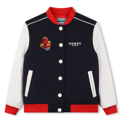 Jacket with contrast sleeves KENZO KIDS UNISEX