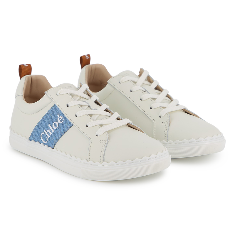 COWHIDE LEATHER TRAINERS CHLOE 
                        GIRL