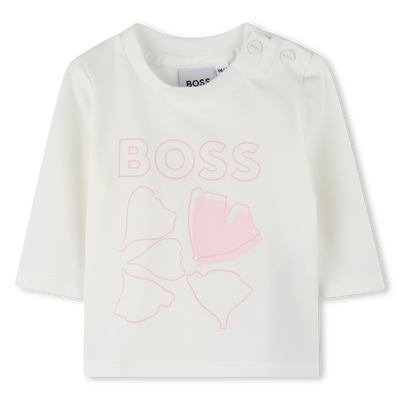 Petal print T-shirt BOSS GIRL