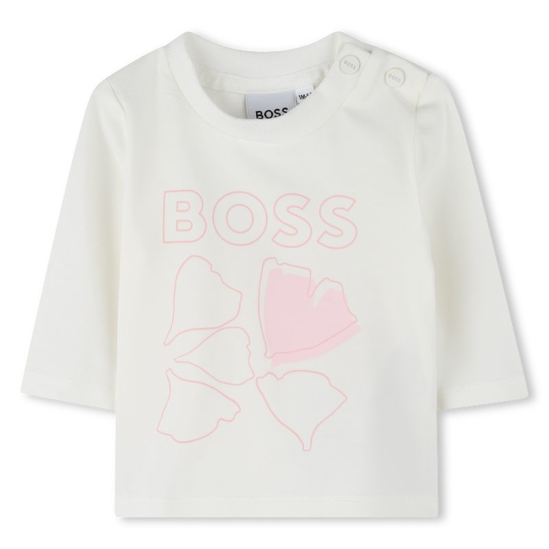 Petal print T-shirt BOSS 
                        GIRL