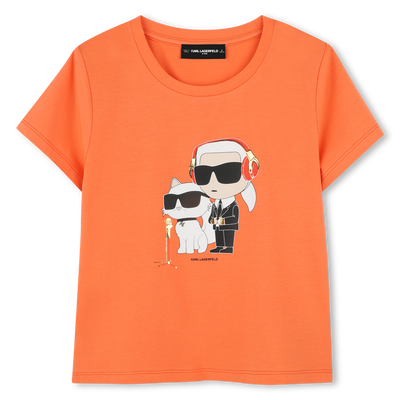 T-shirt with print KARL LAGERFELD KIDS GIRL