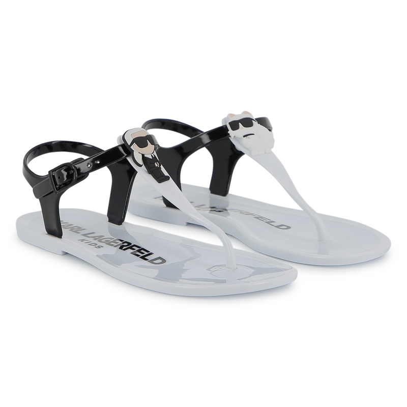 SANDALS WITH ADJUSTABLE STRAPS KARL LAGERFELD KIDS 
                        GIRL