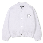 Cotton fleece cardigan DKNY 
                    GIRL